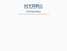 Tablet Screenshot of hydrorevolution.com